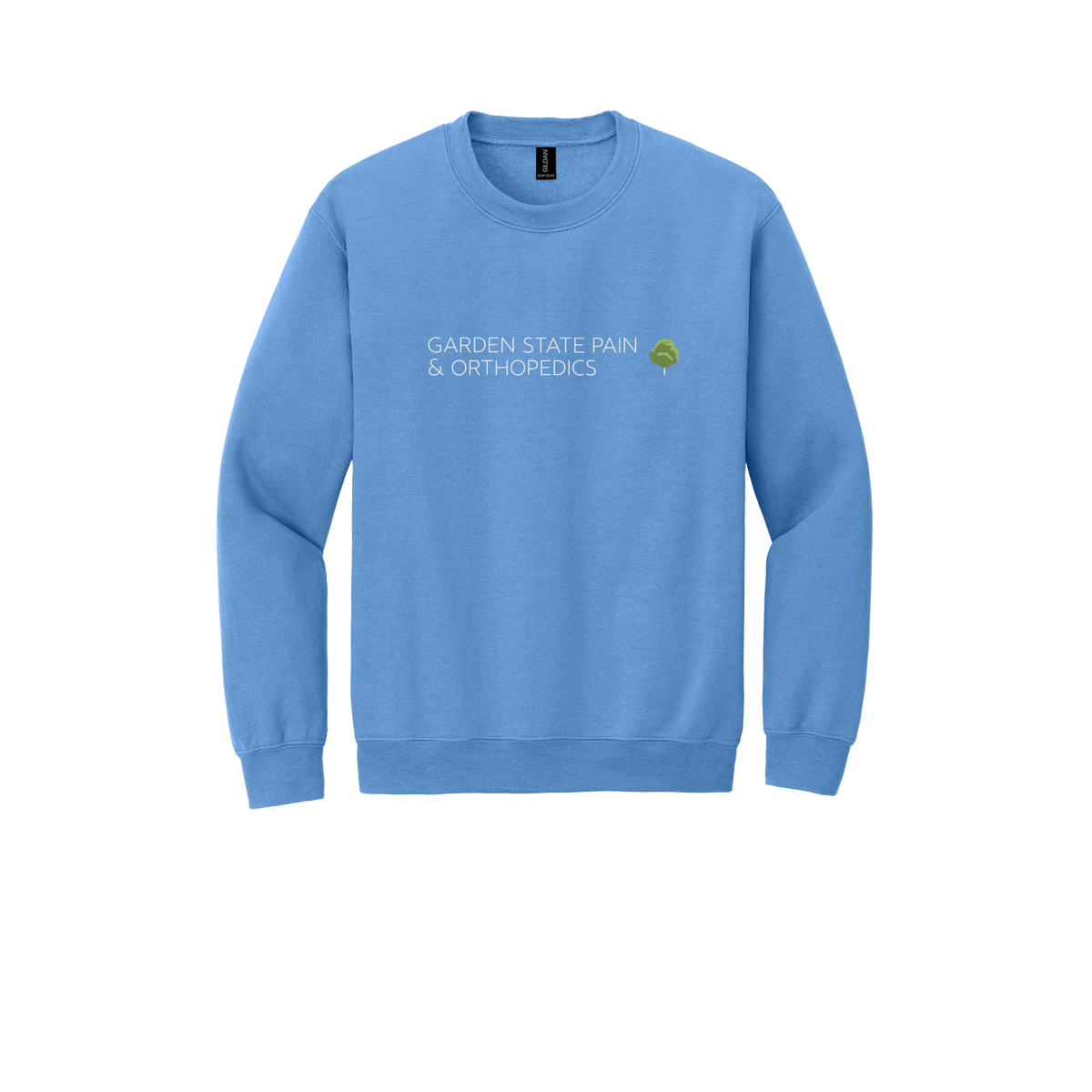 gardenstatepain-clinic-comfort-crewneck-dtf-front-18000-carolinablue-flat-front