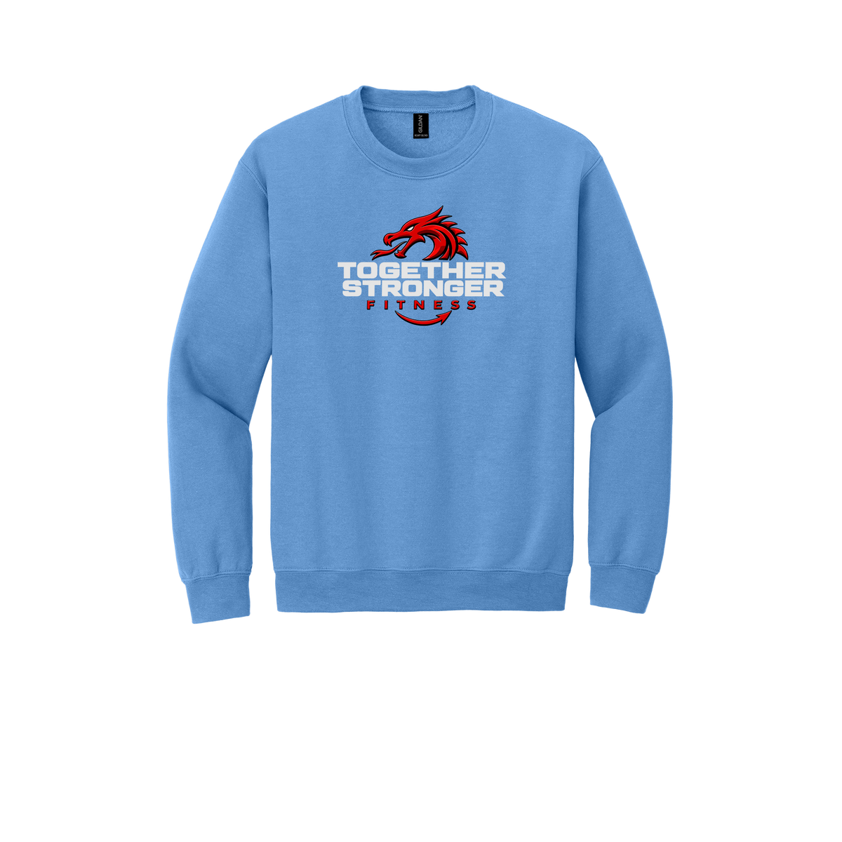 togetherstrongerfitness-comfort-crewneck-dtf-front-18000-carolinablue-flat-front