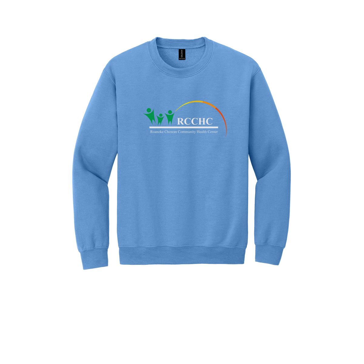 rcchc-clinic-comfort-crewneck-dtf-front-18000-carolinablue-flat-front
