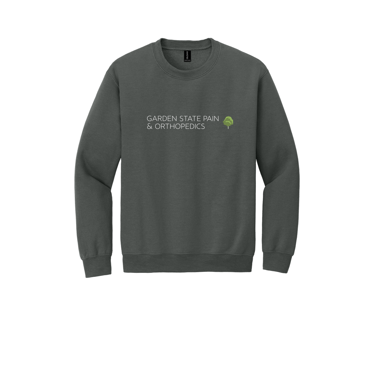 gardenstatepain-clinic-comfort-crewneck-dtf-front-18000-charcoal-flat-front