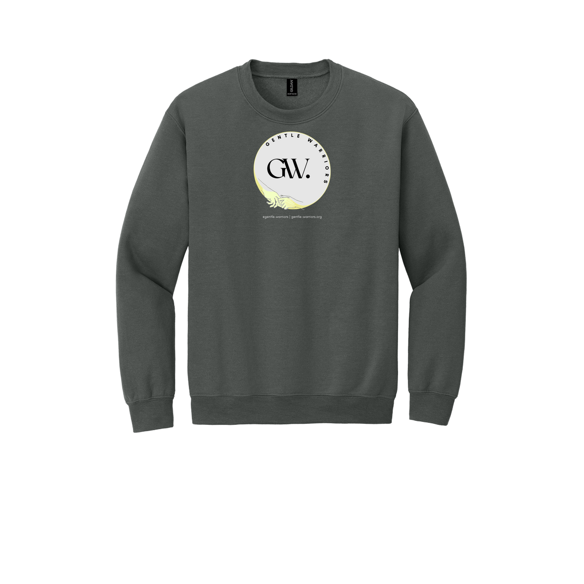 gentle-warriors-comfort-crewneck-dtf-front-18000-charcoal-flat-front