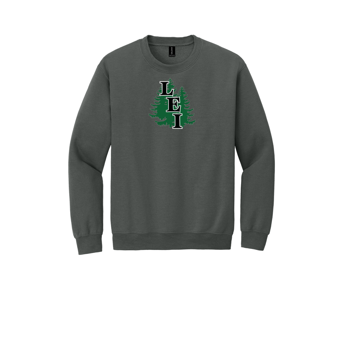 leisite-comfort-crewneck-dtf-front-18000-charcoal-flat-front