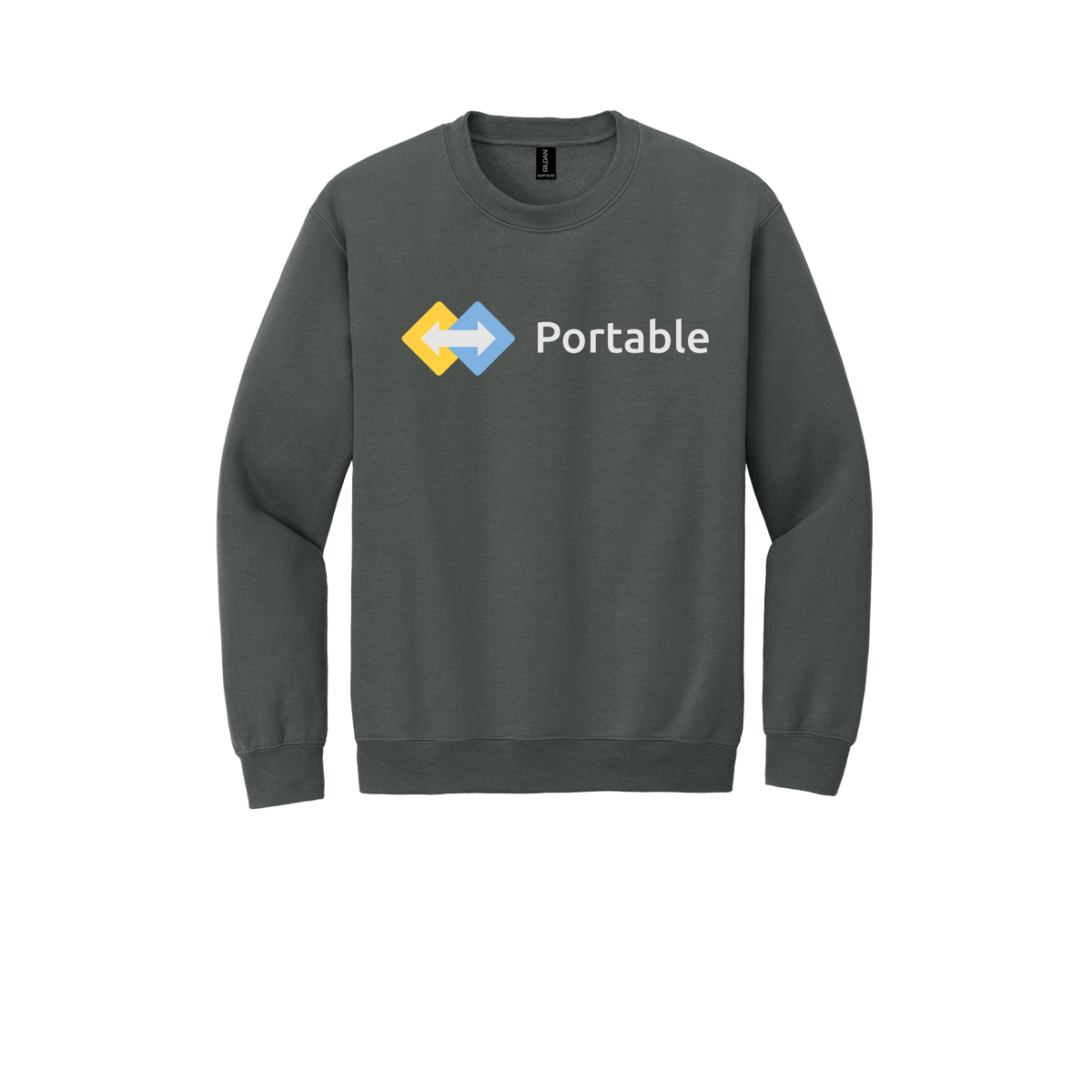 portable-comfort-crewneck-dtf-front-18000-charcoal-flat-front