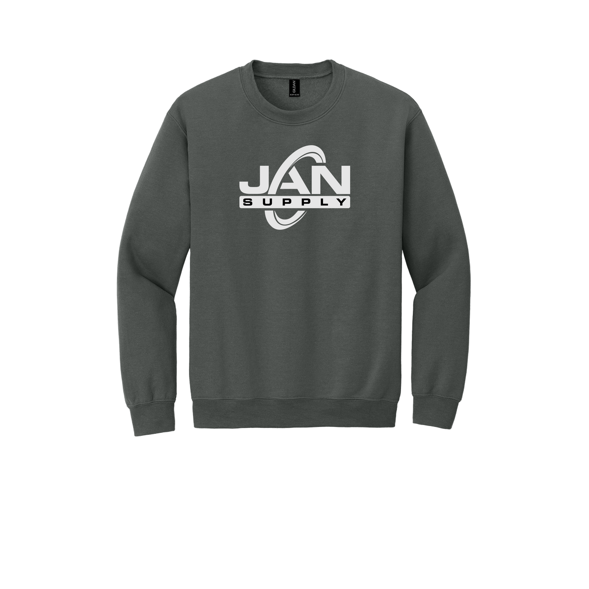 jan-pro-comfort-crewneck-dtf-front-18000-charcoal-flat-front