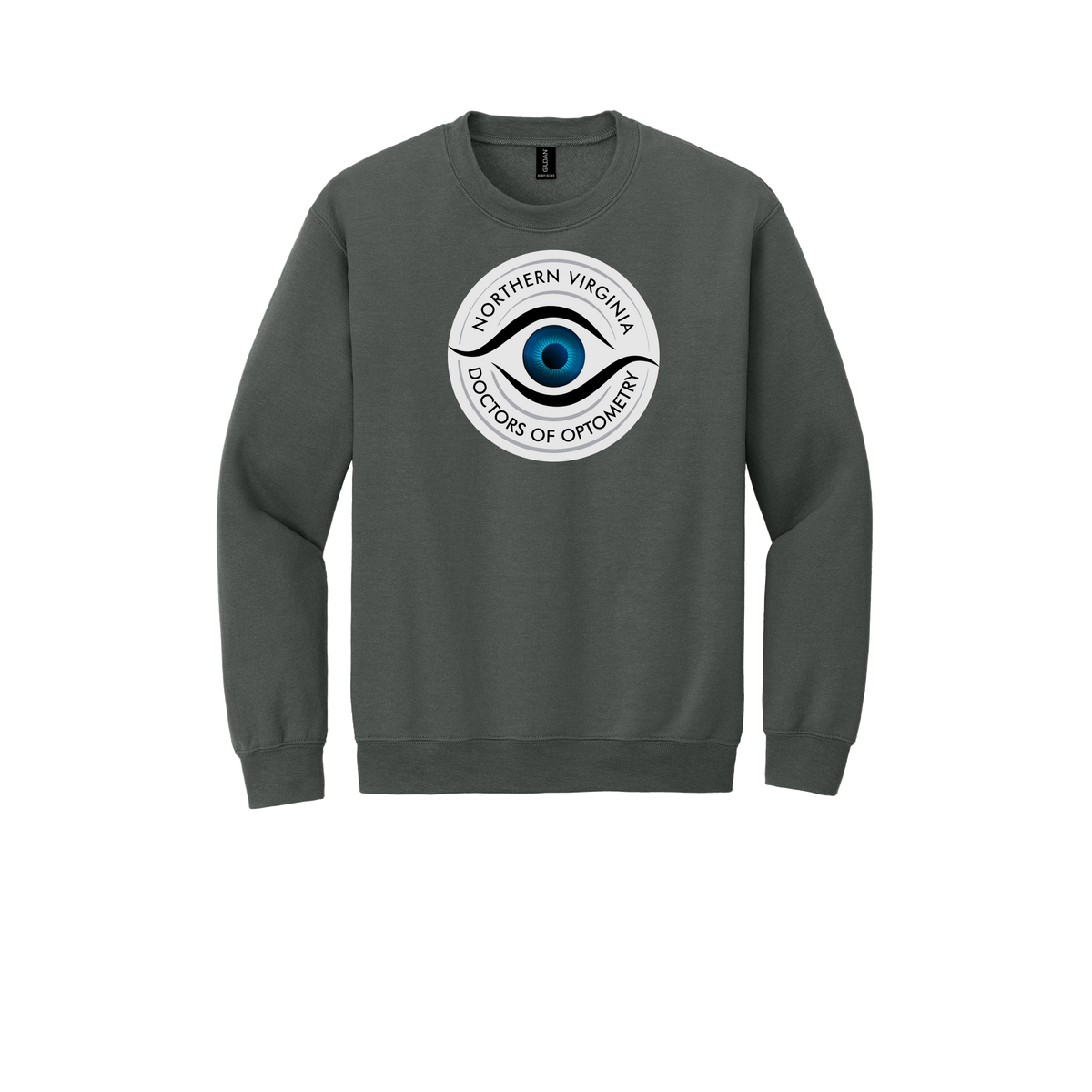 novaeyedocs-clinic-comfort-crewneck-dtf-front-18000-charcoal-flat-front