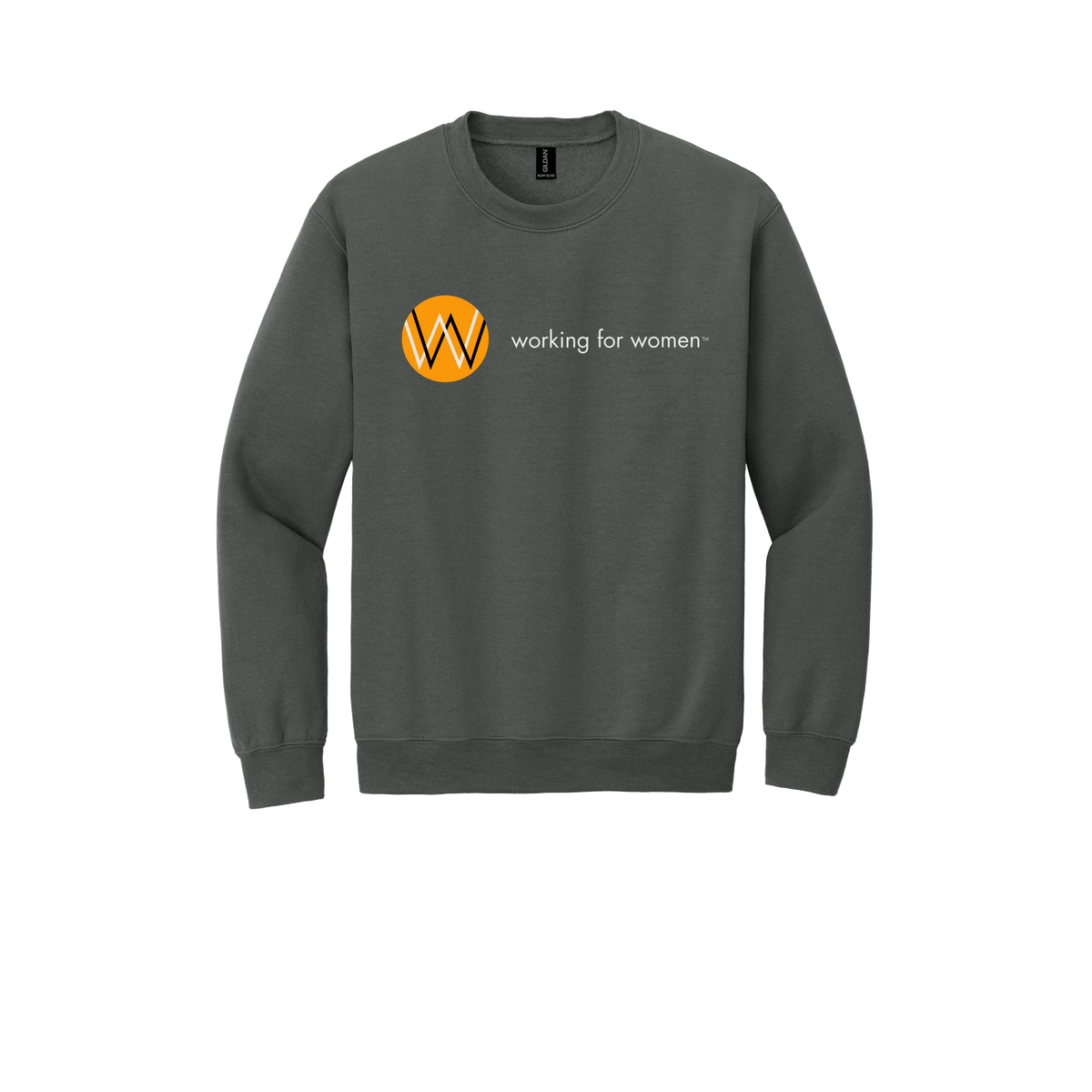 workingforwomen-comfort-crewneck-dtf-front-18000-charcoal-flat-front