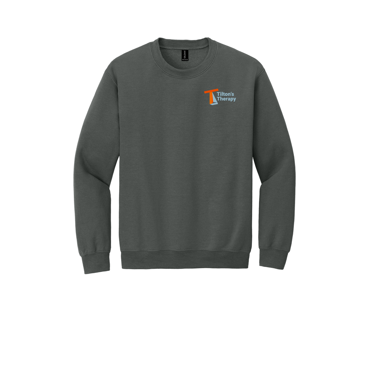 tiltonstherapy-comfort-crewneck-dtf-leftchest-18000-charcoal-flat-front