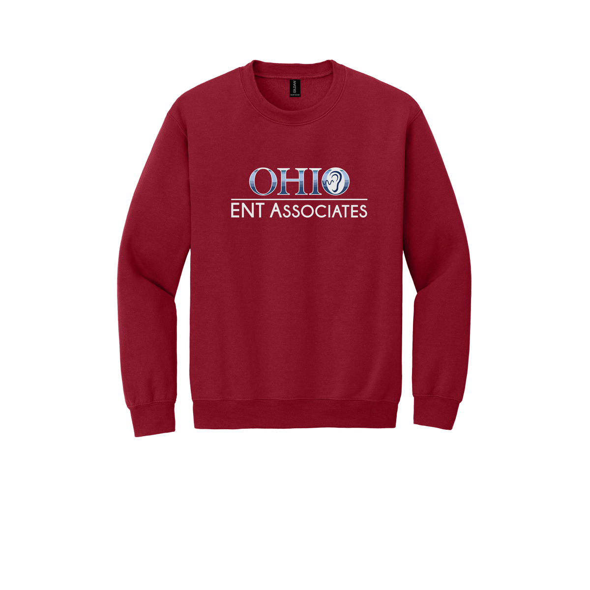 ohioentaudiology-clinic-comfort-crewneck-dtf-front-18000-cherryred-flat-front