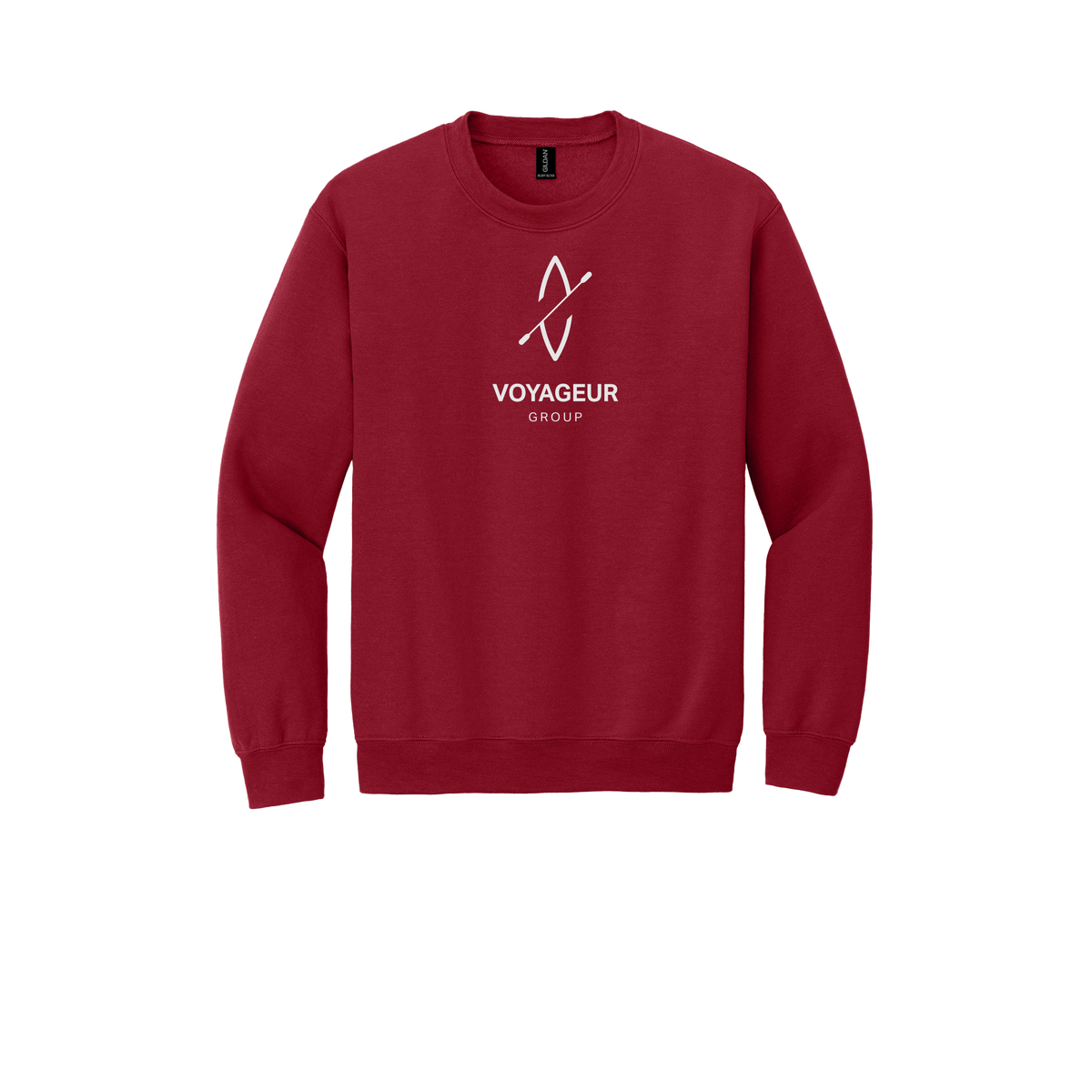 voyageurgroup-comfort-crewneck-dtf-front-18000-cherryred-flat-front