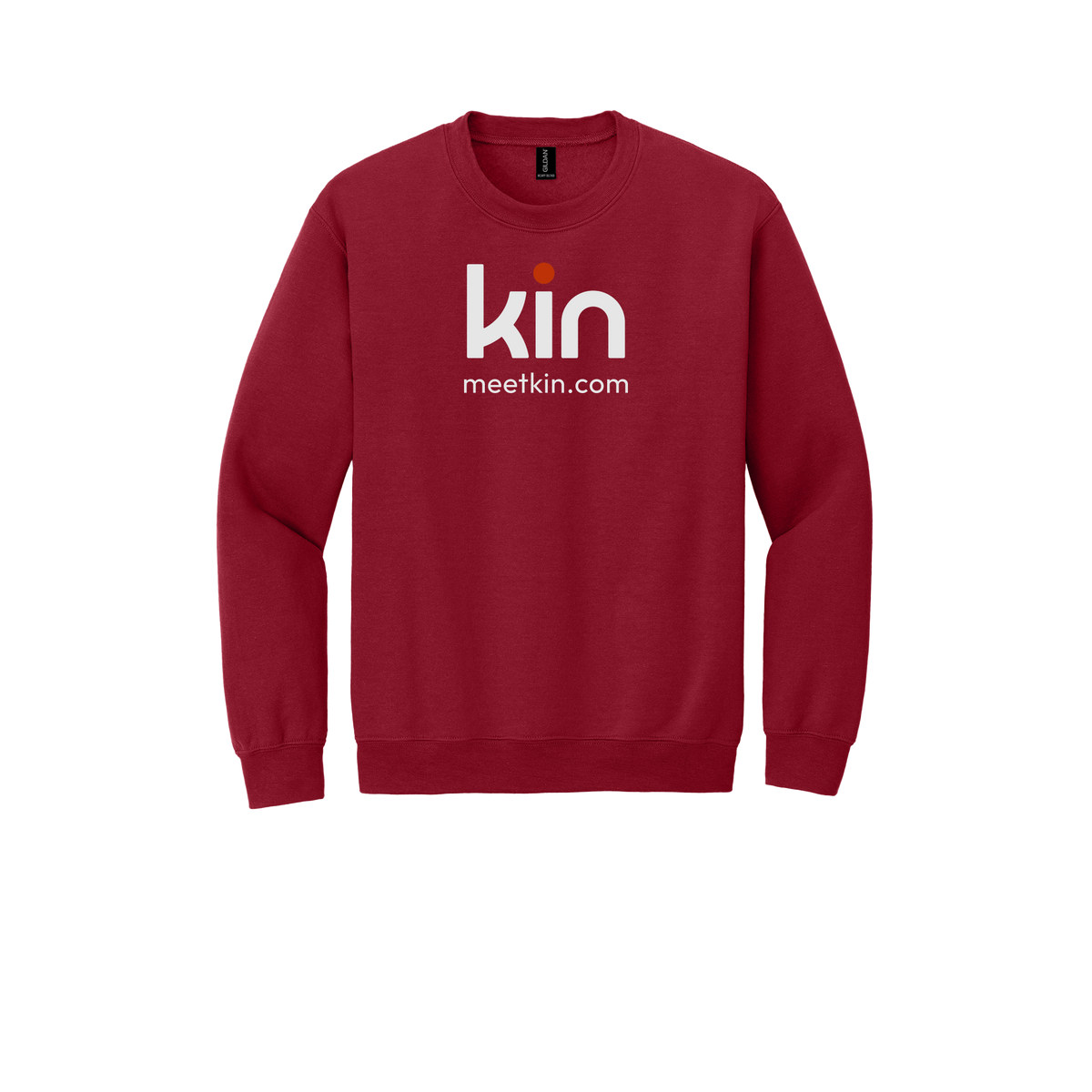 kin-comfort-crewneck-dtf-front-18000-cherryred-flat-front