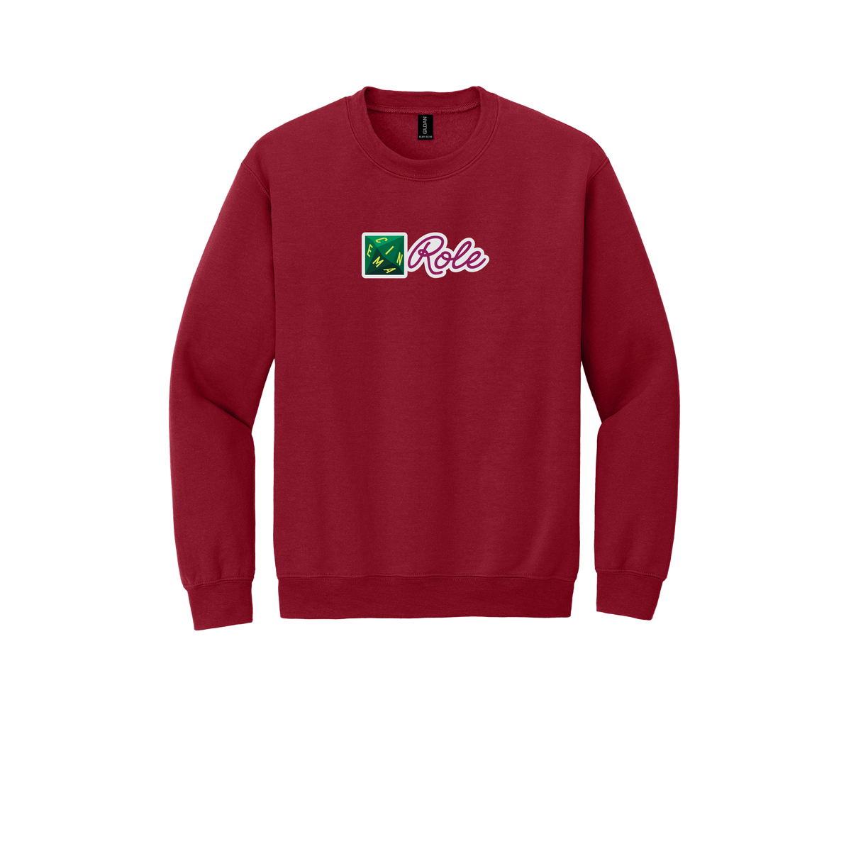 cinemarole-comfort-crewneck-dtf-front-18000-cherryred-flat-front