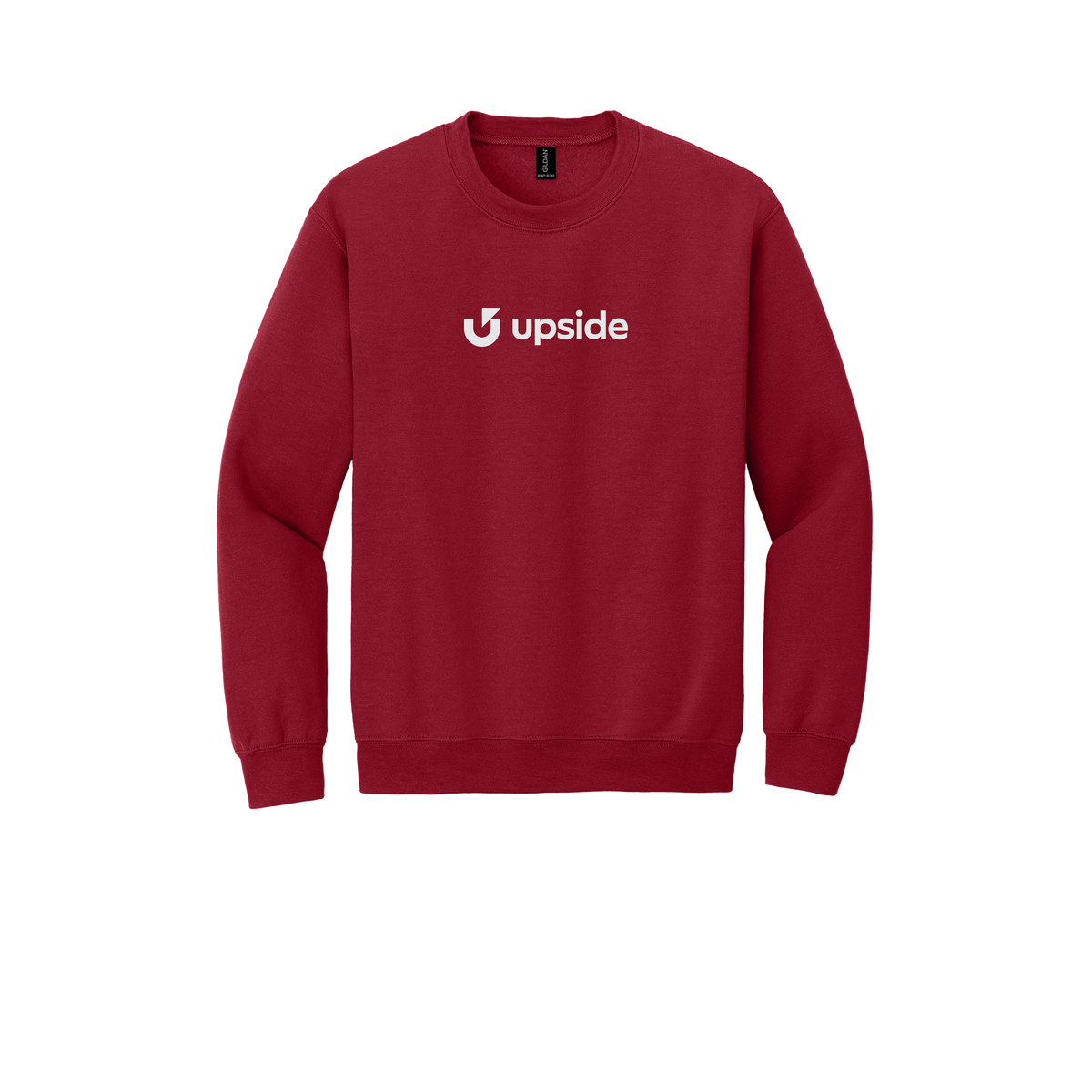 upside-comfort-crewneck-dtf-front-18000-cherryred-flat-front