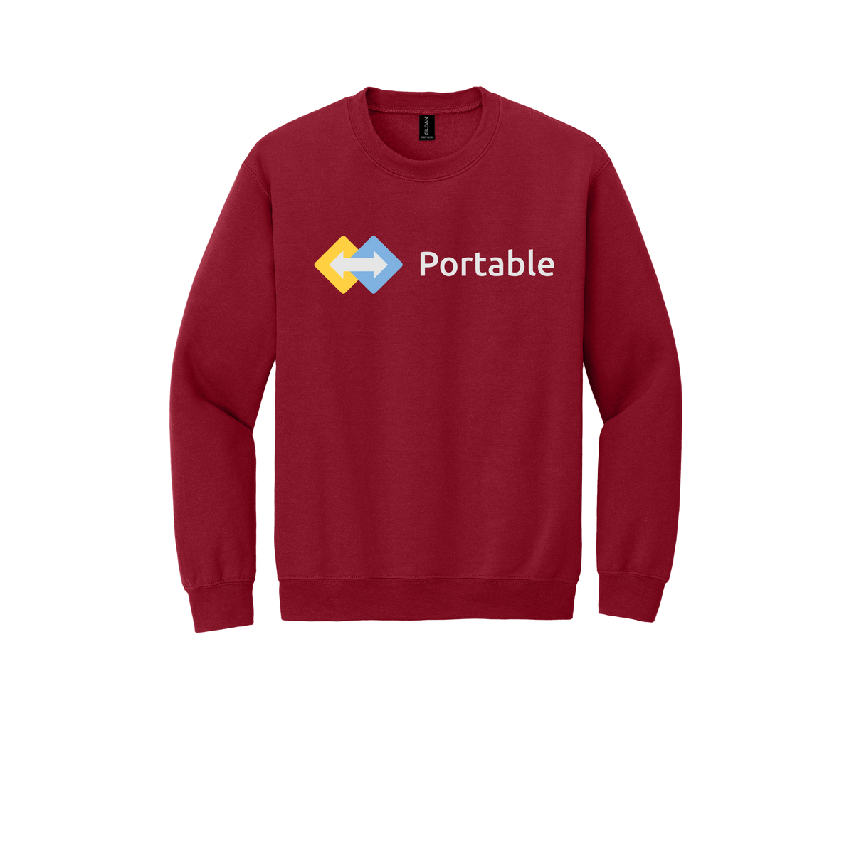 portable-comfort-crewneck-dtf-front-18000-cherryred-flat-front