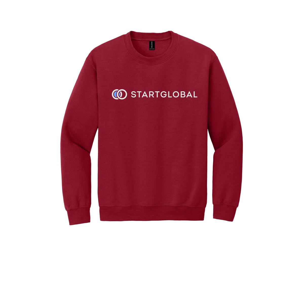 startglobal-comfort-crewneck-dtf-front-18000-cherryred-flat-front