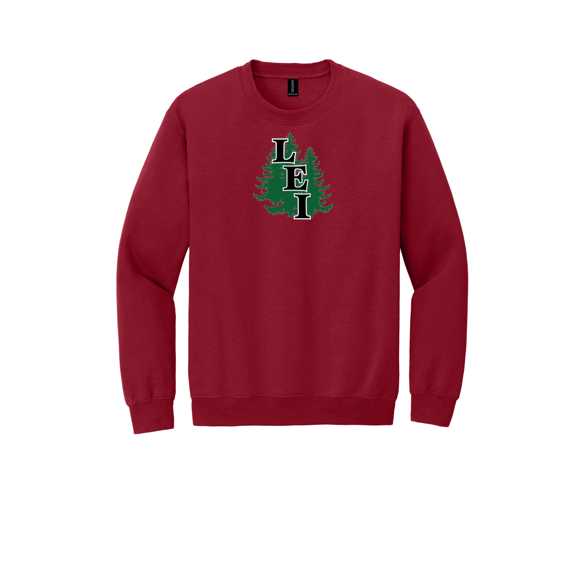 leisite-comfort-crewneck-dtf-front-18000-cherryred-flat-front