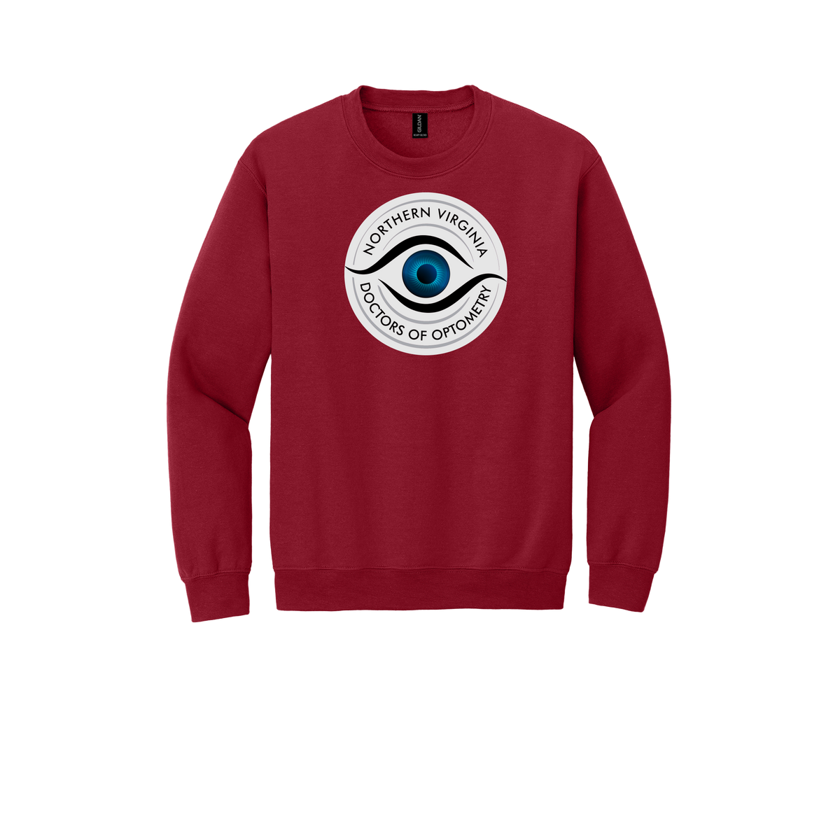 novaeyedocs-clinic-comfort-crewneck-dtf-front-18000-cherryred-flat-front