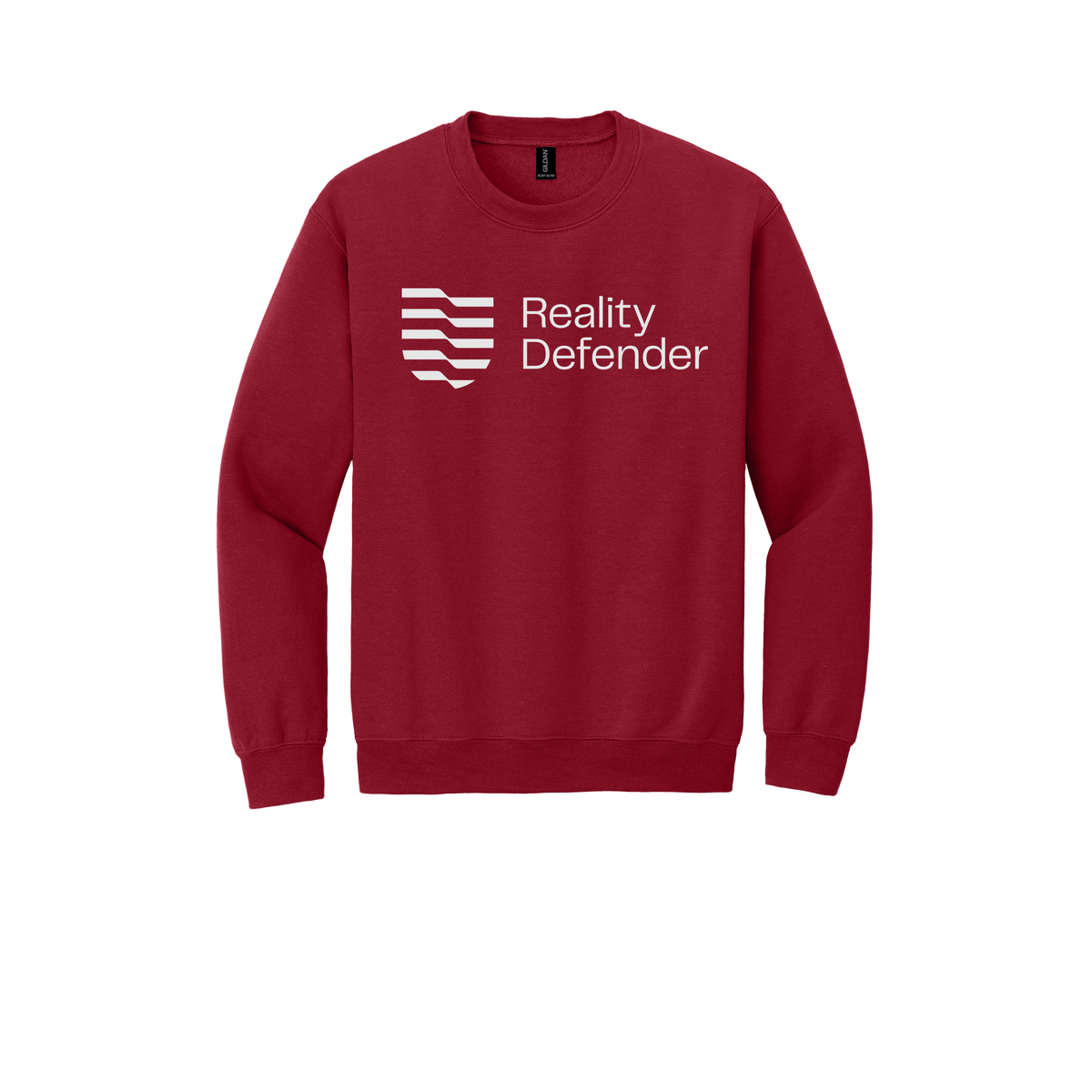 realitydefender-comfort-crewneck-dtf-front-18000-cherryred-flat-front