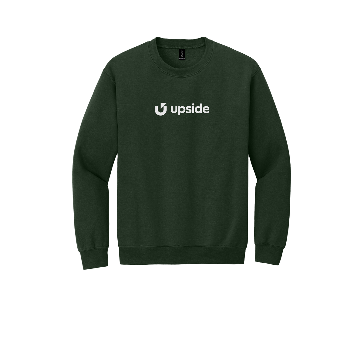 upside-comfort-crewneck-dtf-front-18000-forestgreen-flat-front