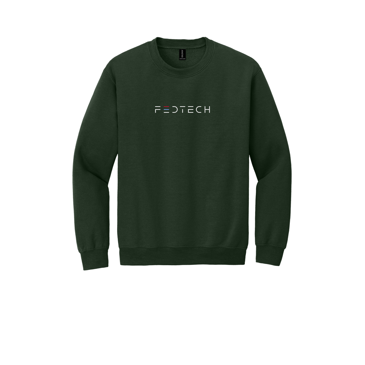 fedtech-comfort-crewneck-dtf-front-18000-forestgreen-flat-front