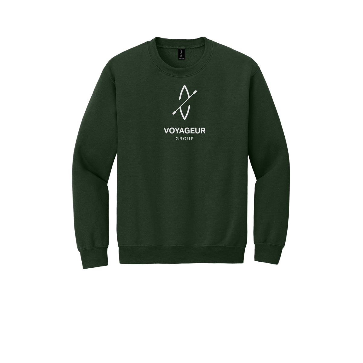 voyageurgroup-comfort-crewneck-dtf-front-18000-forestgreen-flat-front