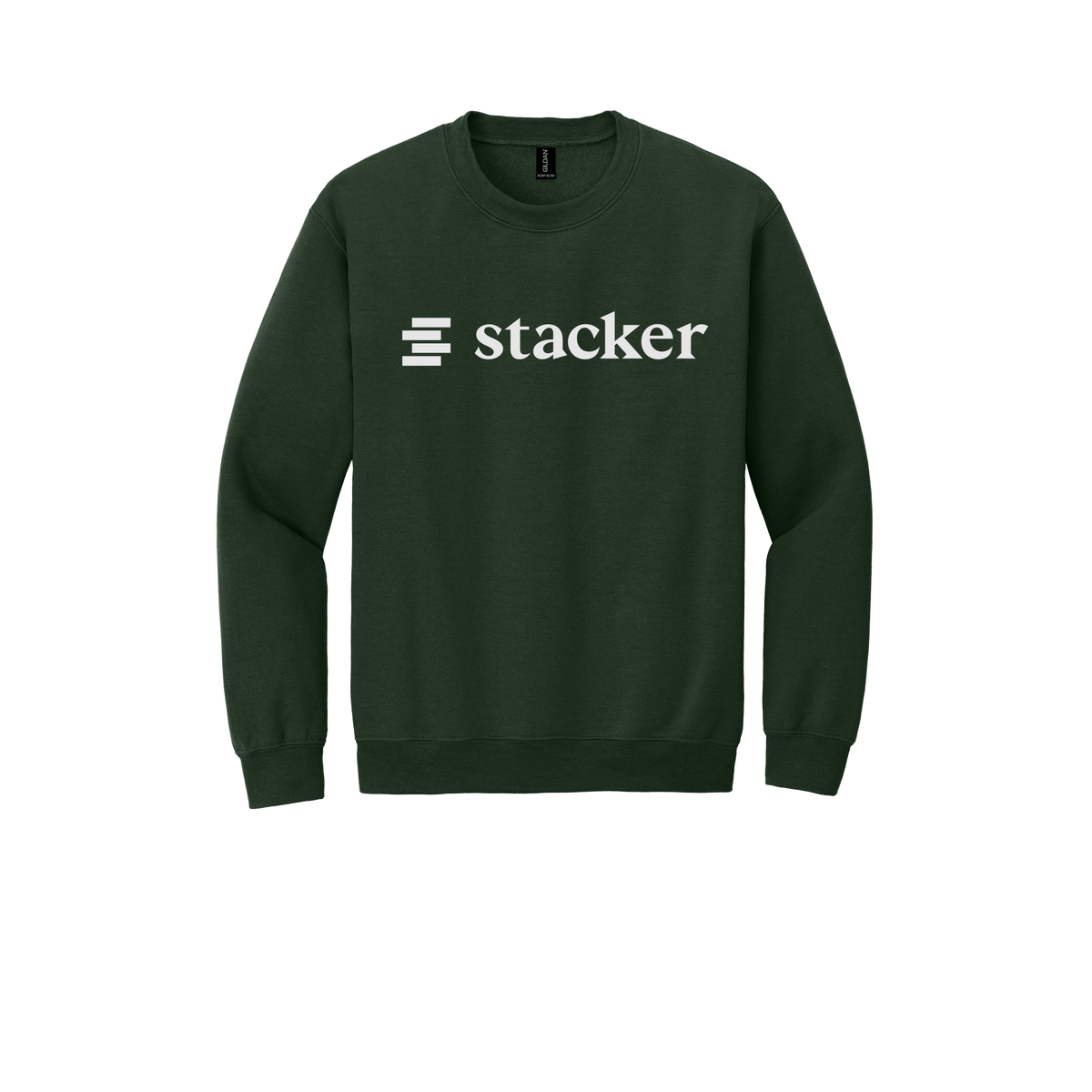 stacker-comfort-crewneck-dtf-front-18000-forestgreen-flat-front