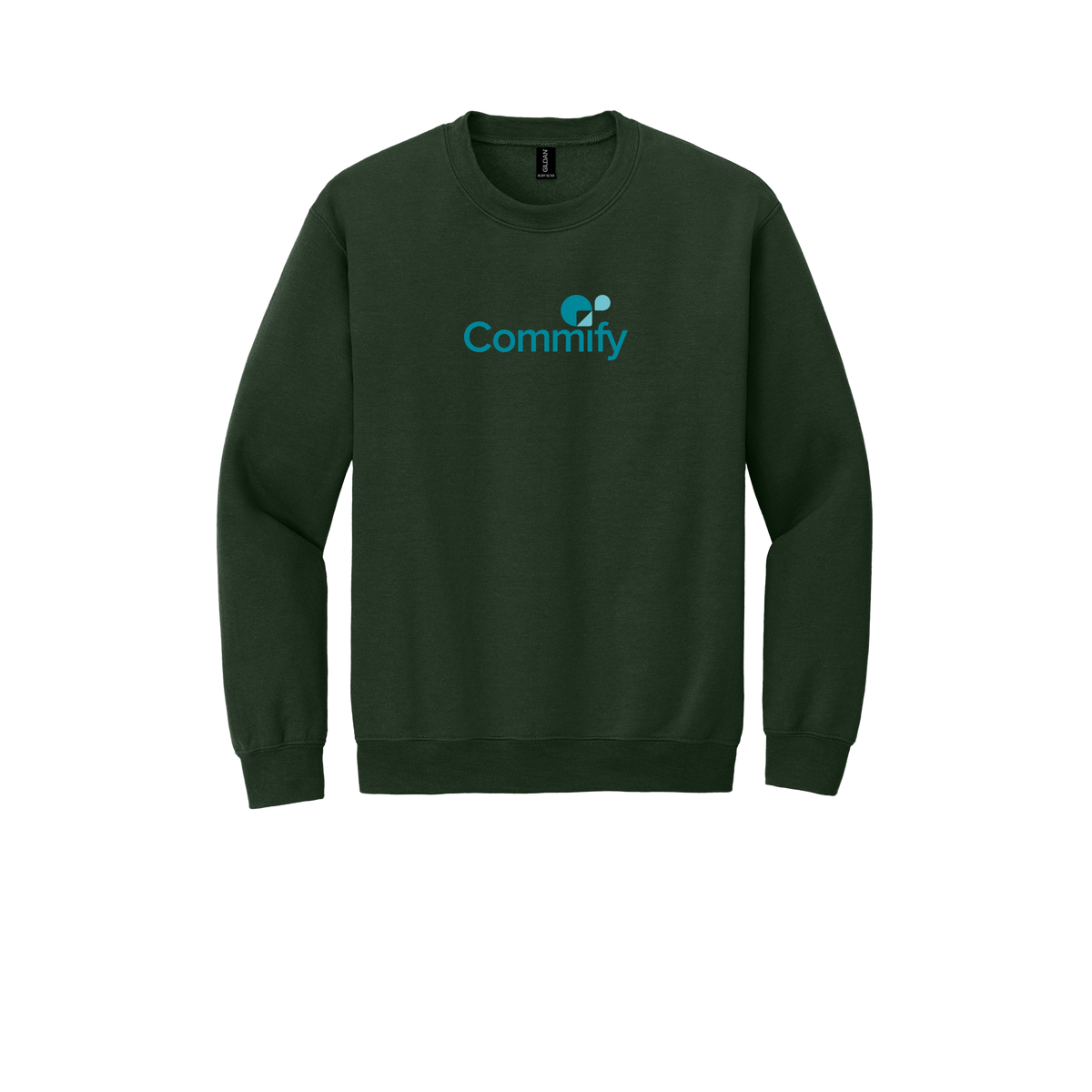 commify-comfort-crewneck-dtf-front-18000-forestgreen-flat-front