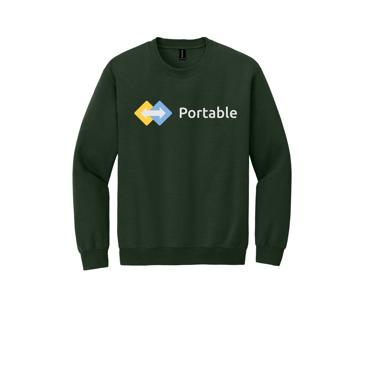 portable-comfort-crewneck-dtf-front-18000-forestgreen-flat-front