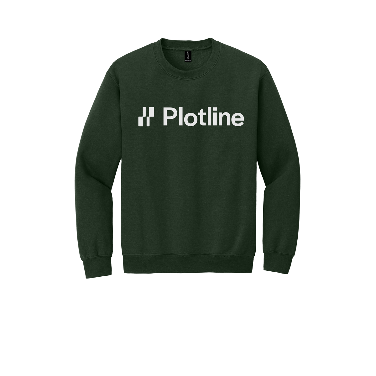 plotline-comfort-crewneck-dtf-front-18000-forestgreen-flat-front