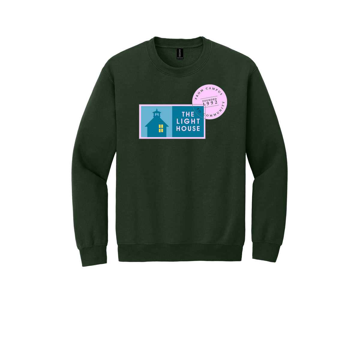 lhcampus-comfort-crewneck-dtf-front-18000-forestgreen-flat-front