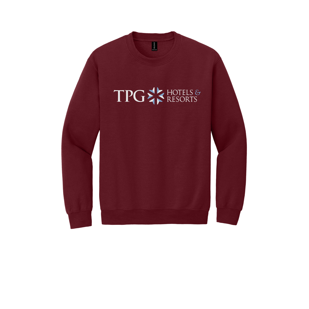 tpghotelsandresorts-comfort-crewneck-dtf-front-18000-garnet-flat-front