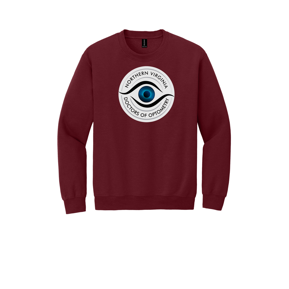 novaeyedocs-clinic-comfort-crewneck-dtf-front-18000-garnet-flat-front