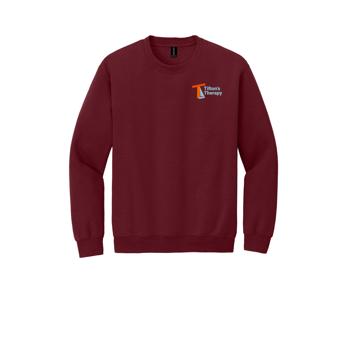 tiltonstherapy-comfort-crewneck-dtf-leftchest-18000-garnet-flat-front