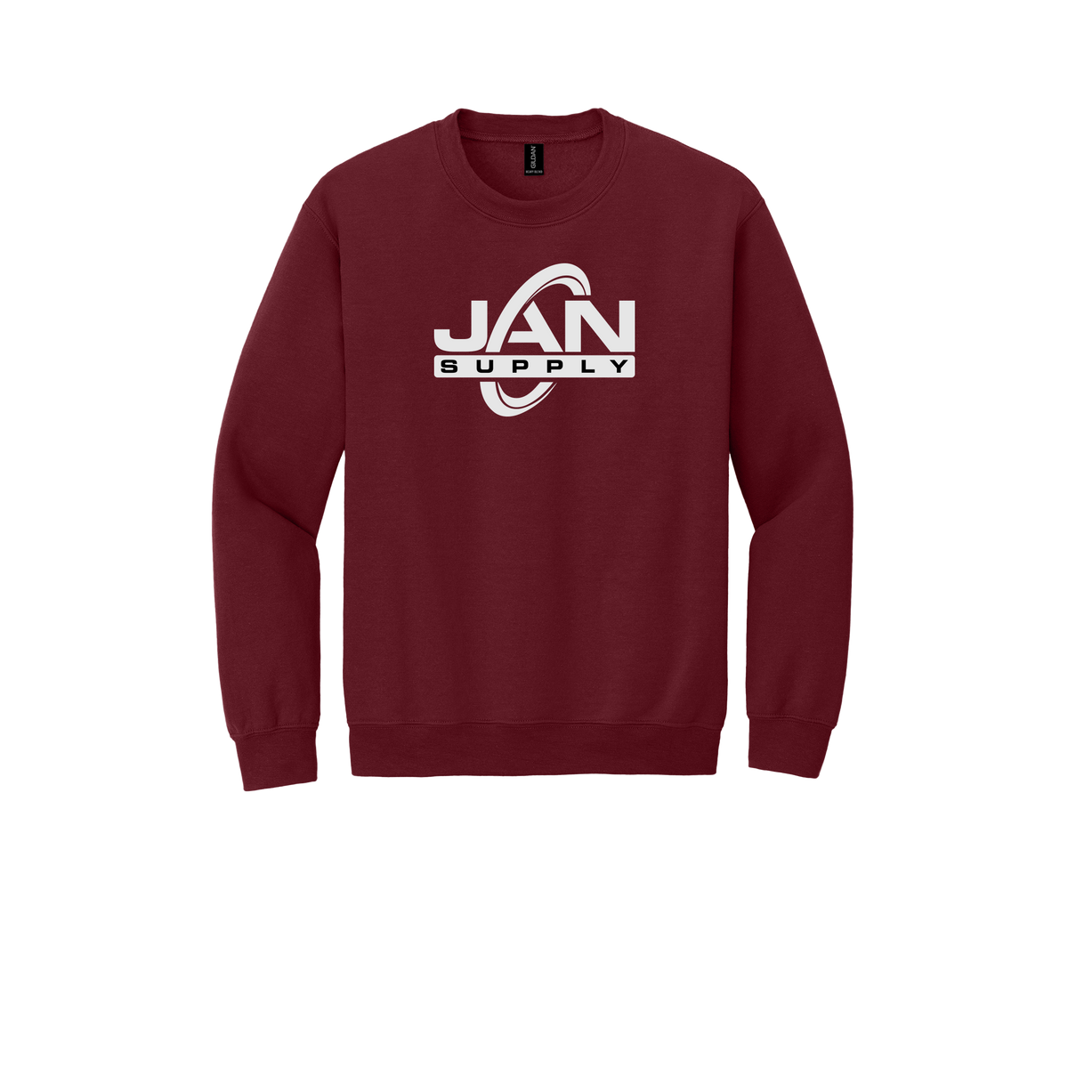 jan-pro-comfort-crewneck-dtf-front-18000-garnet-flat-front