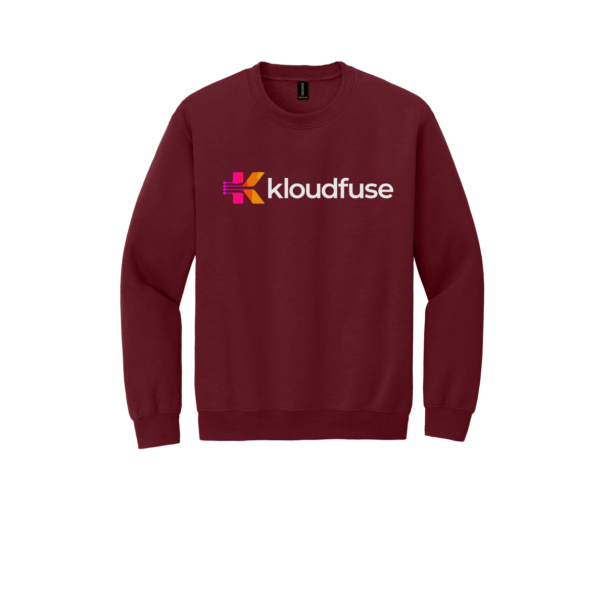 kloudfuse-comfort-crewneck-dtf-front-18000-garnet-flat-front