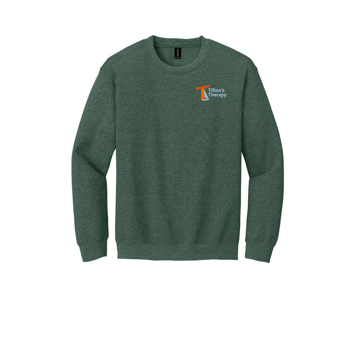 tiltonstherapy-comfort-crewneck-dtf-leftchest-18000-heathersportdarkgreen-flat-front