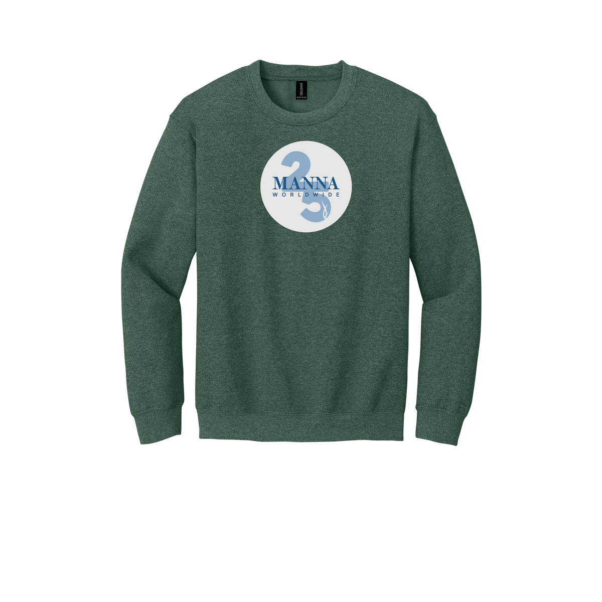 mannaworldwide-comfort-crewneck-dtf-front-18000-heathersportdarkgreen-flat-front