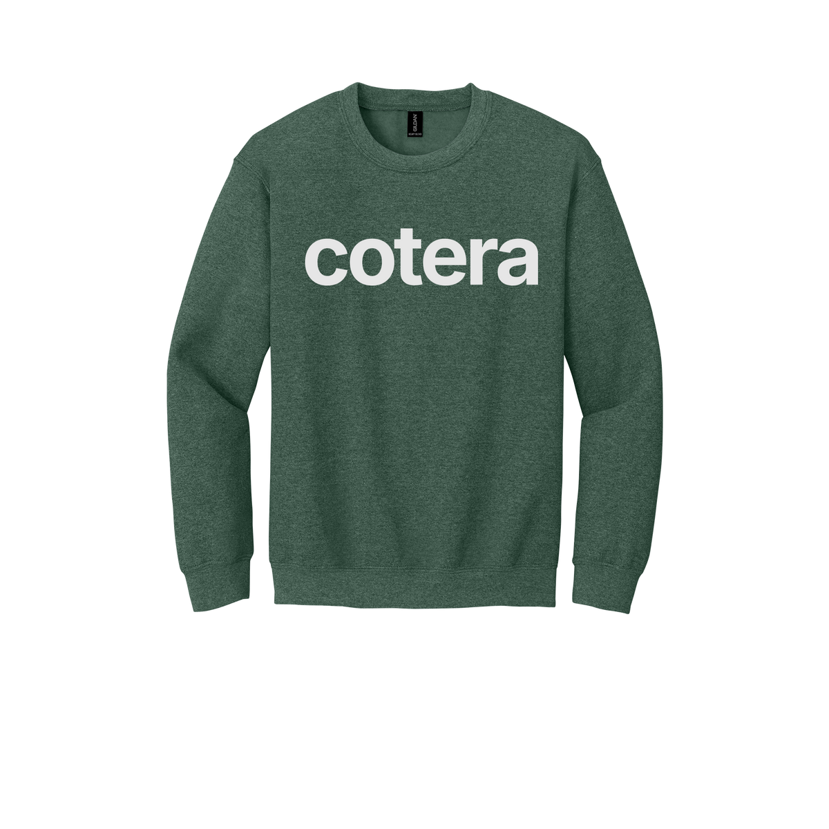 cotera-comfort-crewneck-dtf-front-18000-heathersportdarkgreen-flat-front