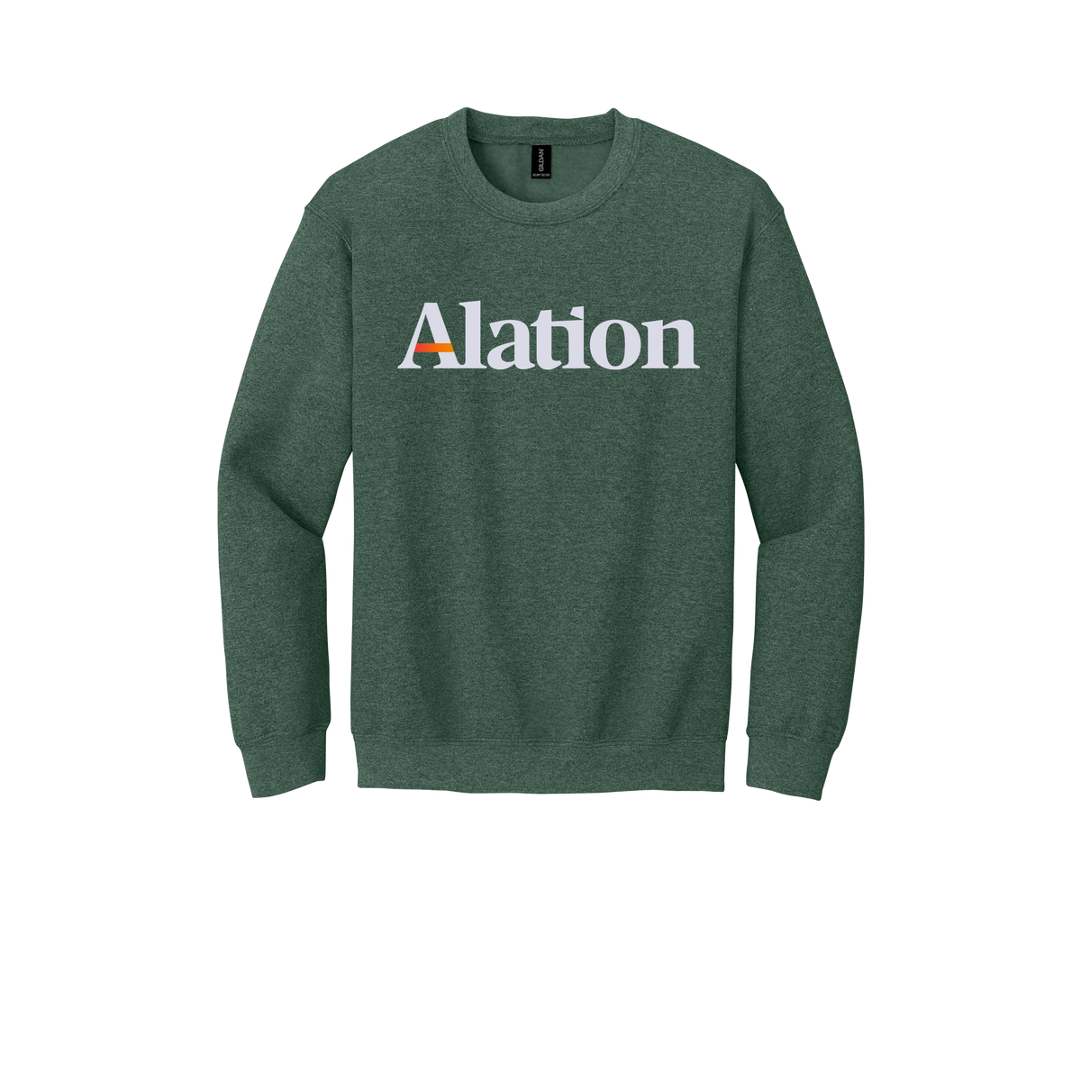 alation-comfort-crewneck-dtf-front-18000-heathersportdarkgreen-flat-front