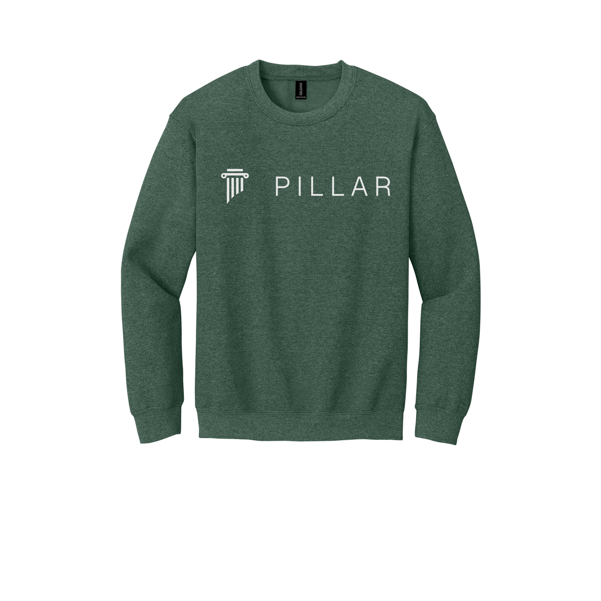 pillar-comfort-crewneck-dtf-front-18000-heathersportdarkgreen-flat-front
