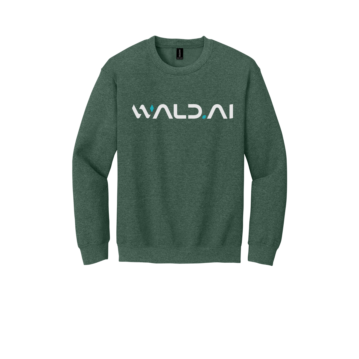 wald-comfort-crewneck-dtf-front-18000-heathersportdarkgreen-flat-front