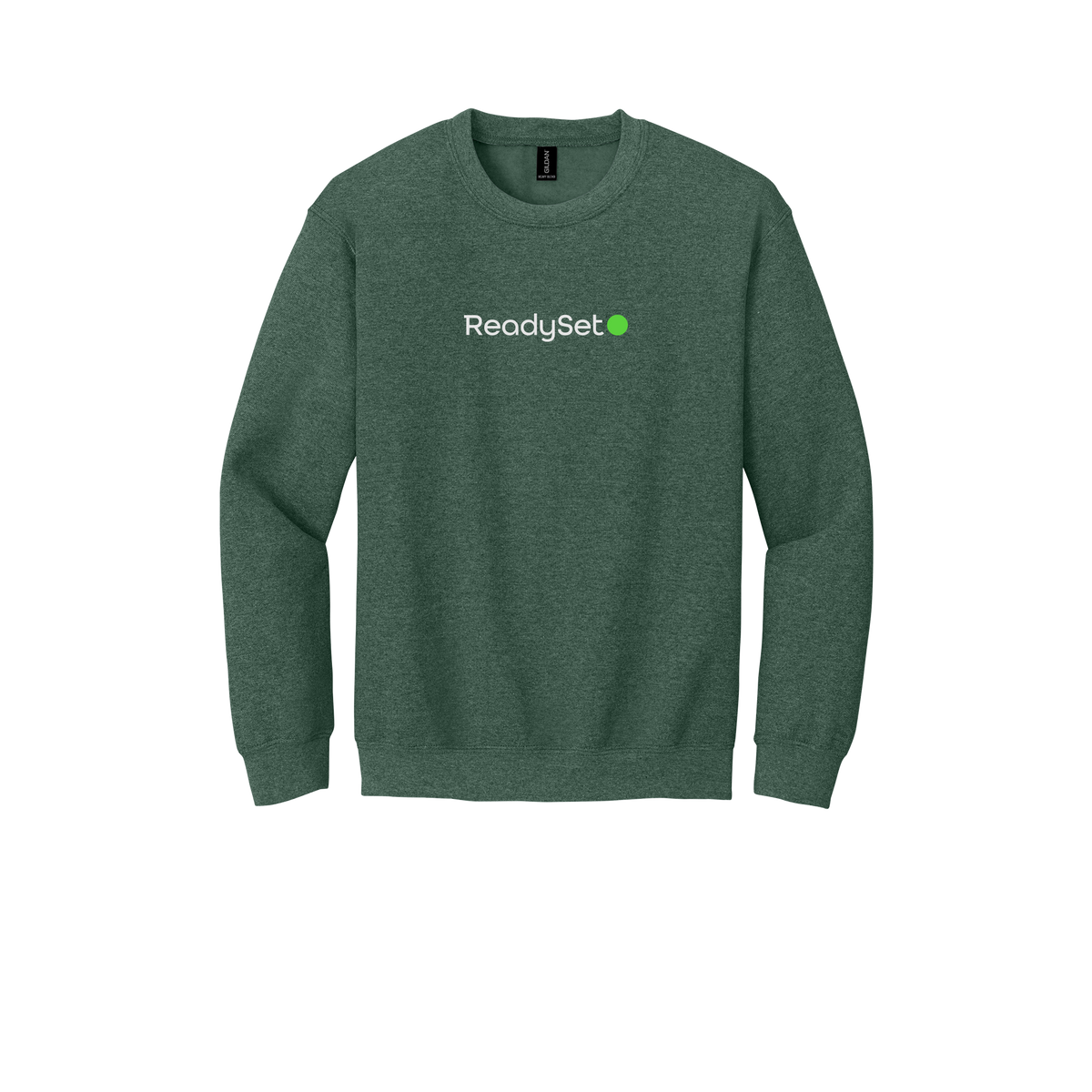 readysetsurgical-clinic-comfort-crewneck-dtf-front-18000-heathersportdarkgreen-flat-front