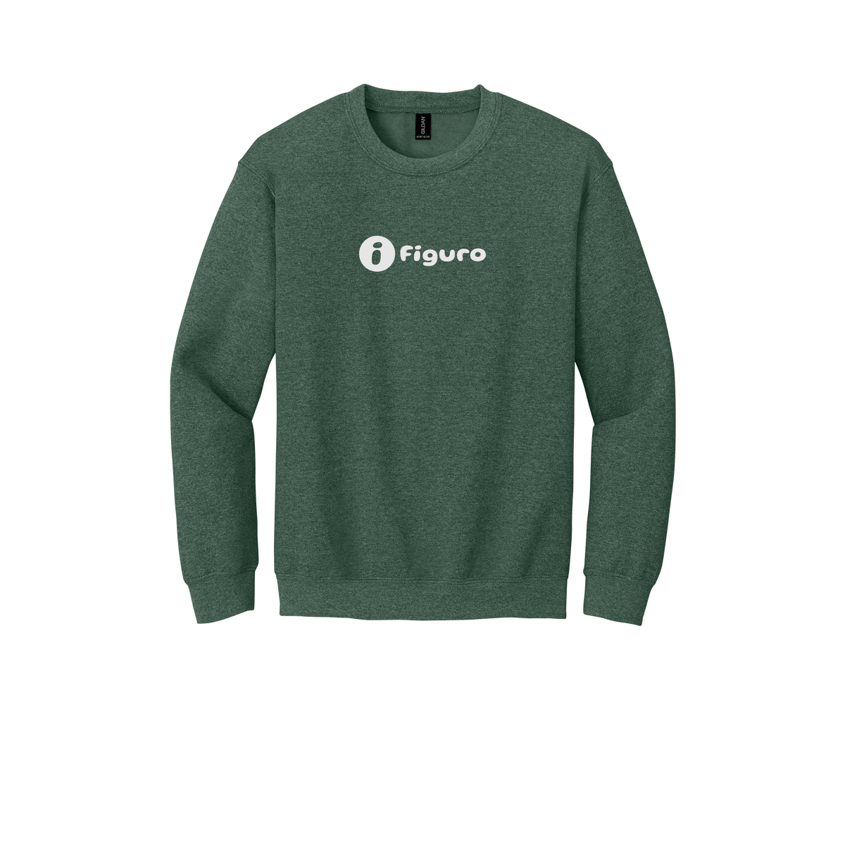 getfiguro-comfort-crewneck-dtf-front-18000-heathersportdarkgreen-flat-front