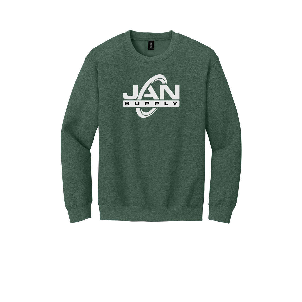 jan-pro-comfort-crewneck-dtf-front-18000-heathersportdarkgreen-flat-front