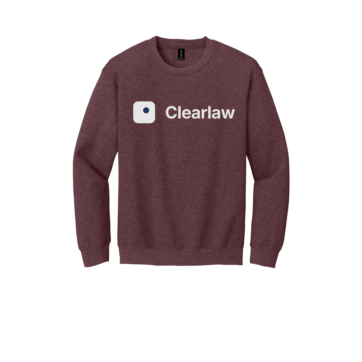 clearlaw-comfort-crewneck-dtf-front-18000-heathersportdarkmaroon-flat-front