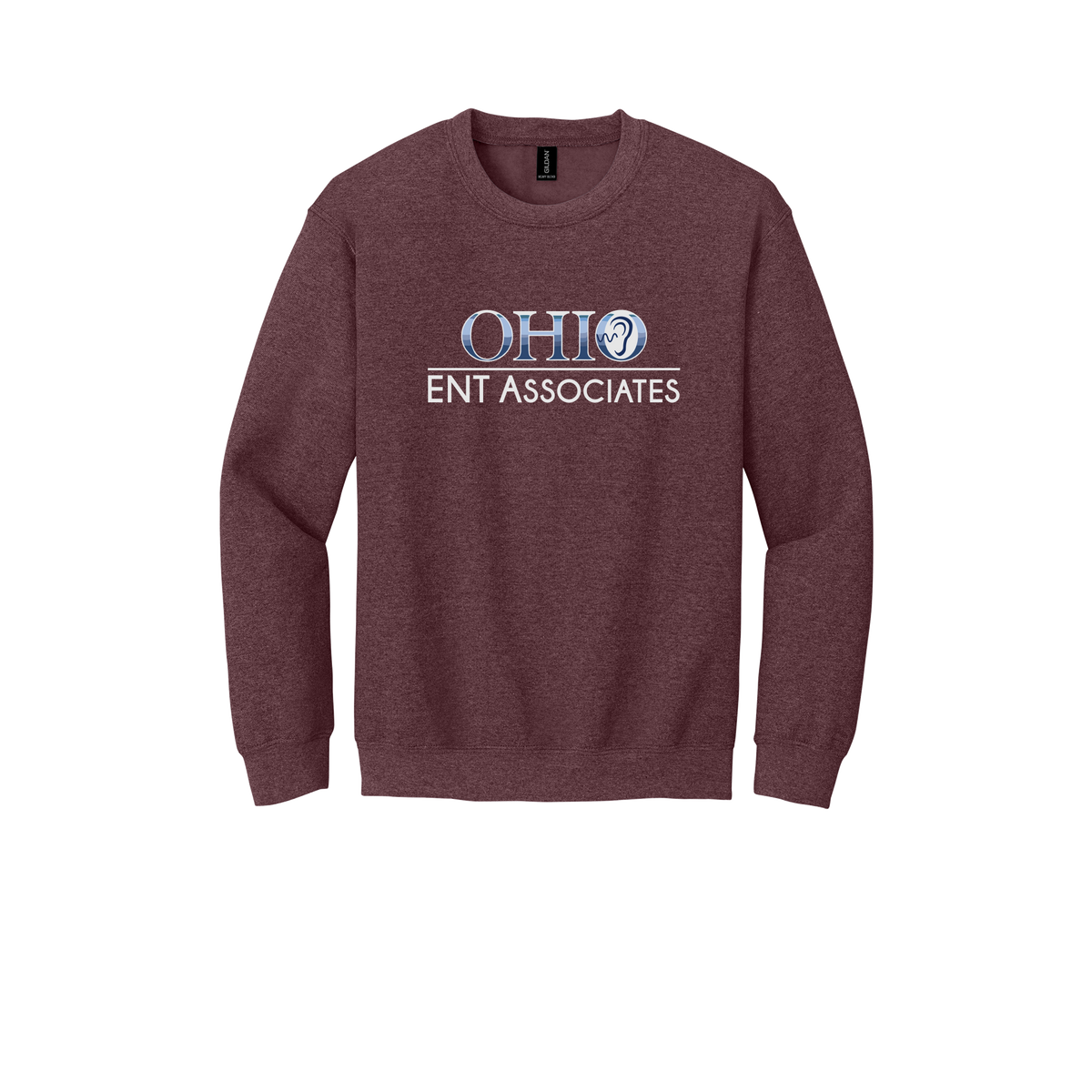 ohioentaudiology-clinic-comfort-crewneck-dtf-front-18000-heathersportdarkmaroon-flat-front