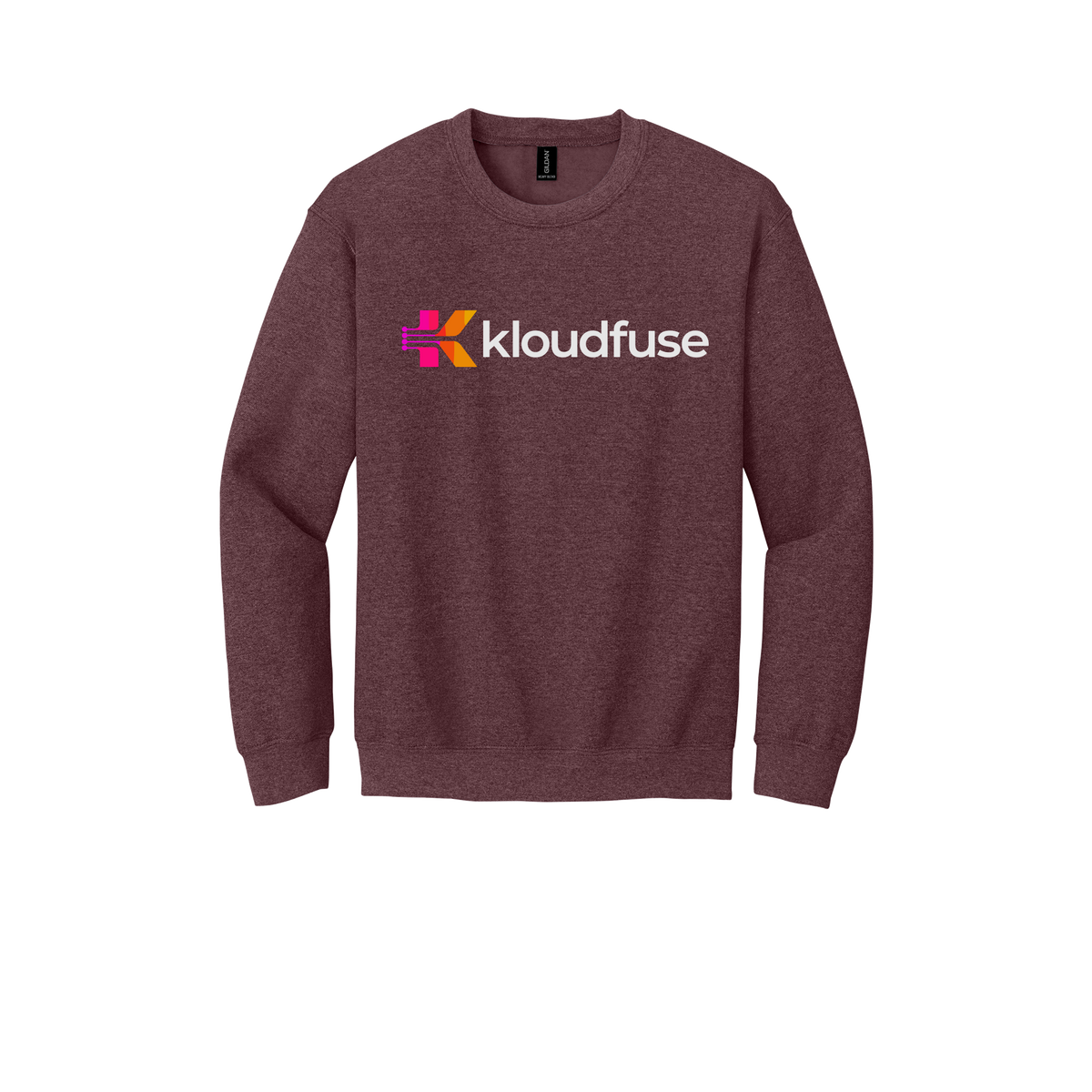 kloudfuse-comfort-crewneck-dtf-front-18000-heathersportdarkmaroon-flat-front
