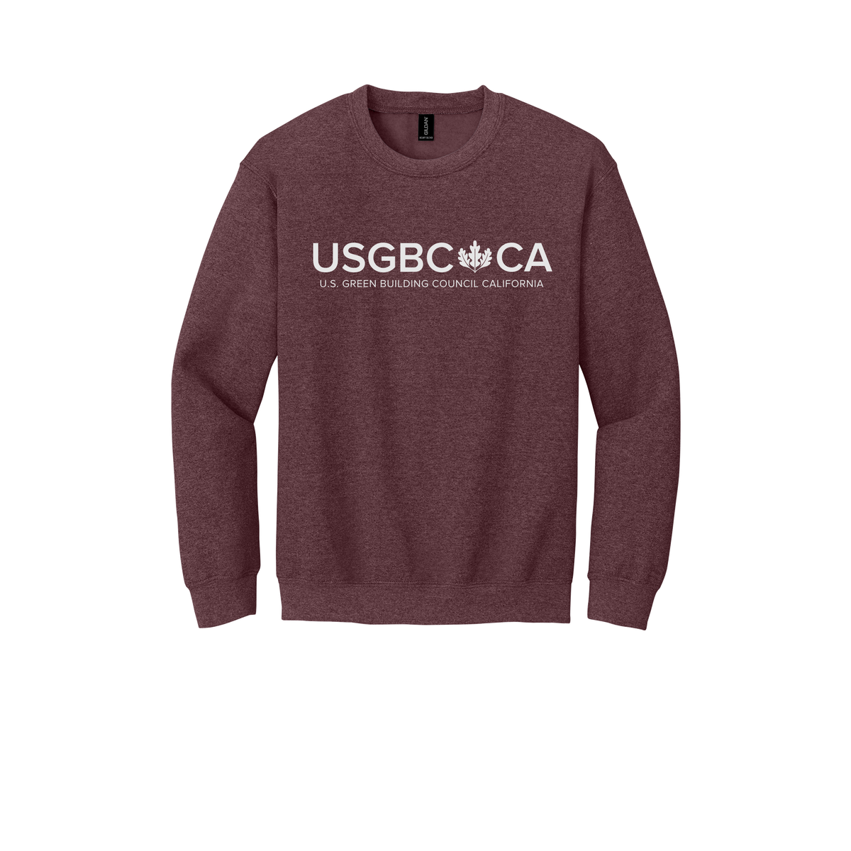 usgbc-ca-comfort-crewneck-dtf-front-18000-heathersportdarkmaroon-flat-front
