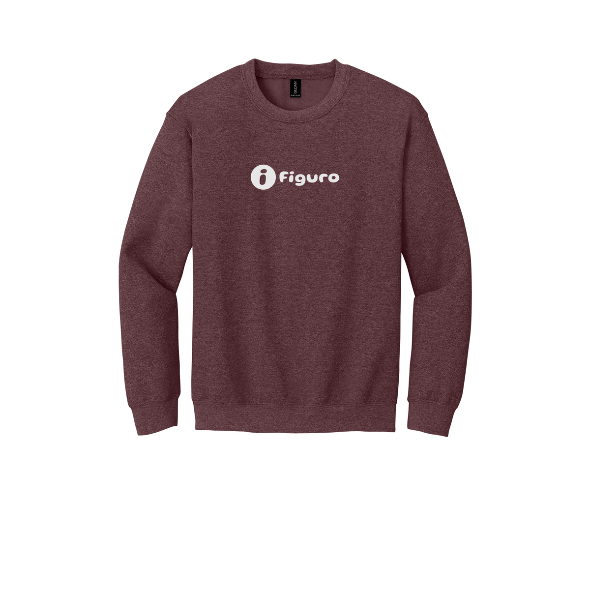 getfiguro-comfort-crewneck-dtf-front-18000-heathersportdarkmaroon-flat-front