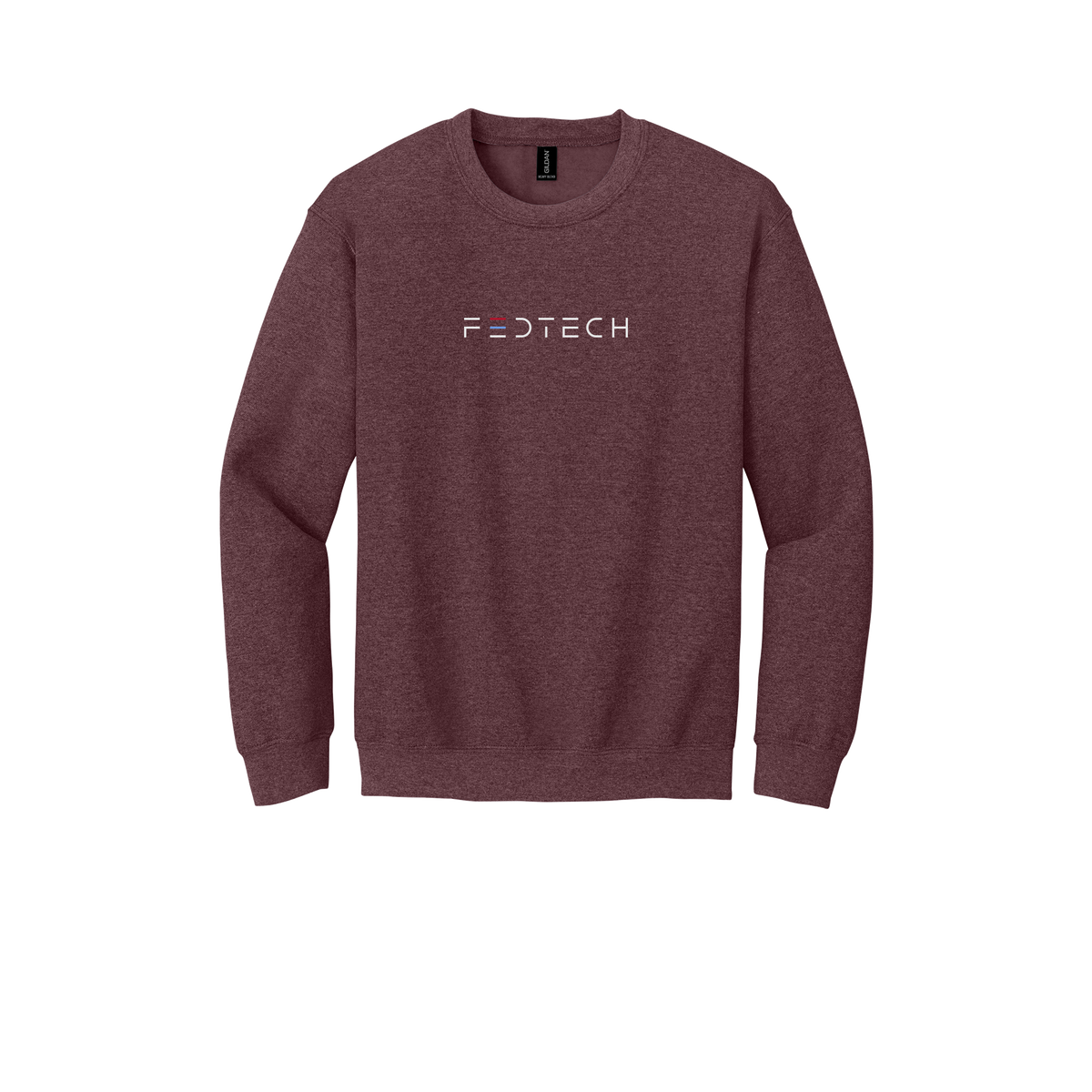 fedtech-comfort-crewneck-dtf-front-18000-heathersportdarkmaroon-flat-front