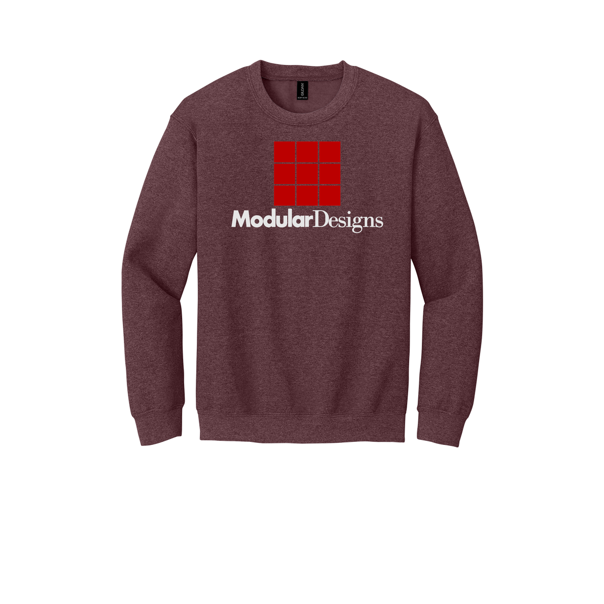 modulardesignsflooring-comfort-crewneck-dtf-front-18000-heathersportdarkmaroon-flat-front